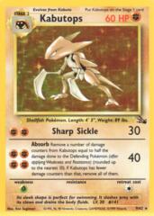 Kabutops - 9/62 - Holo Rare - Unlimited Edition